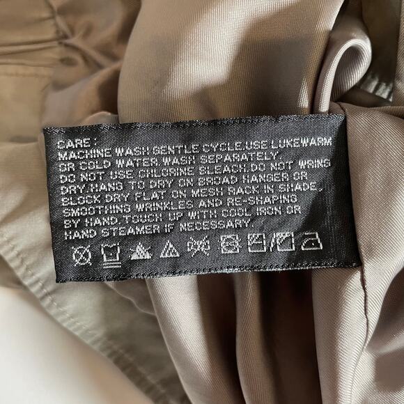 CLAIBORNE Outerwear Mens Microfiber Full Zip Jacket Khaki Gray Large Lightweight - Picture 10 of 12